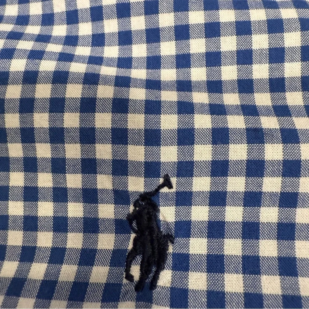 Ralph Lauren Boys 2 PCS Set Long Sleeve Check Shirt & Short Sleeve Polo Sz 3/3T